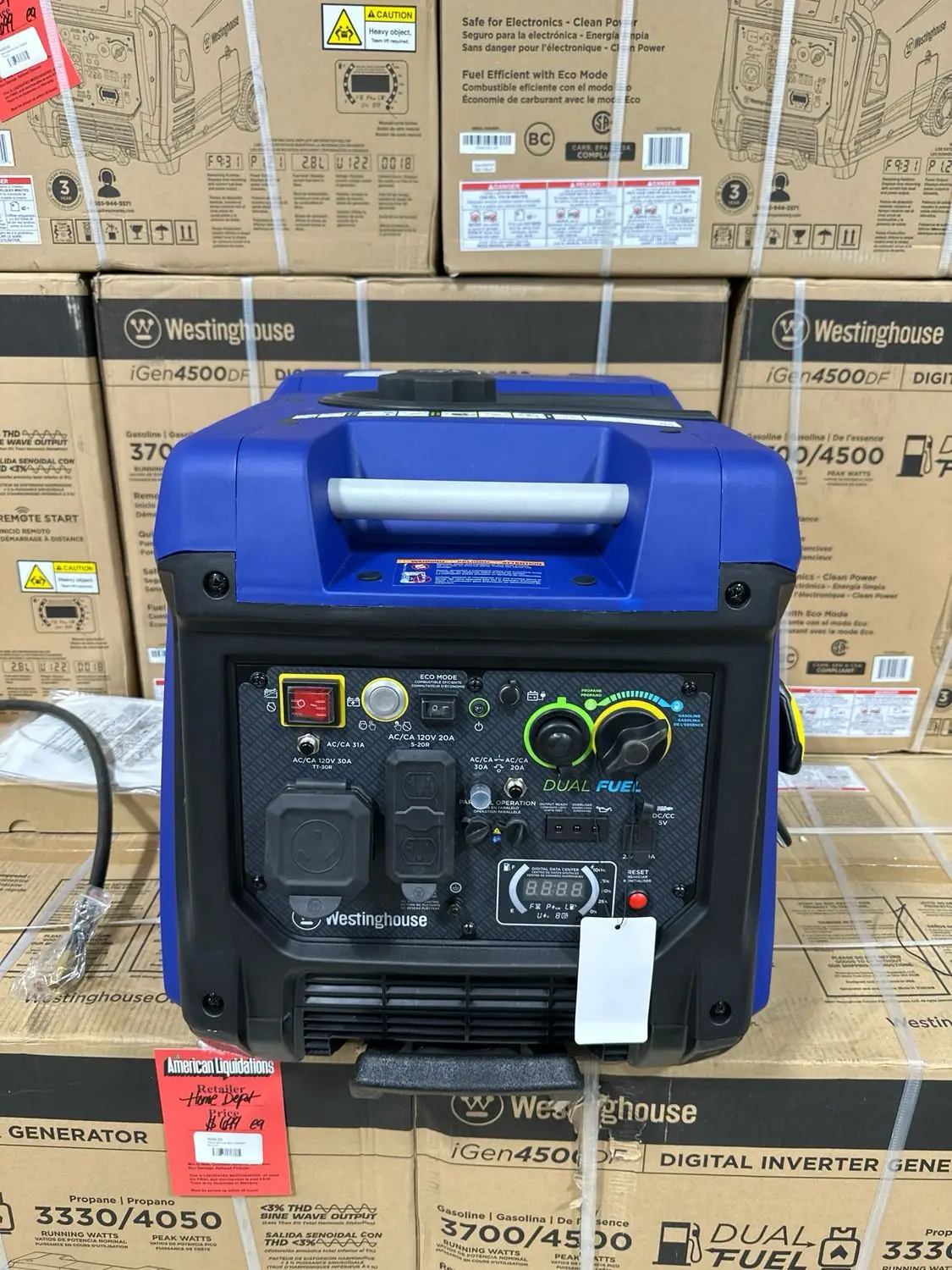 Westinghouse 4500 Dual Fuel